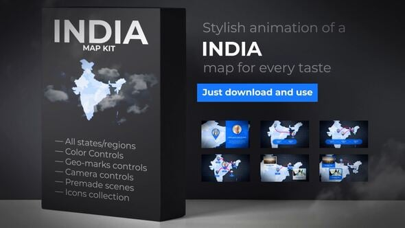India Map - Republic of India Map Kit（517073）-技能树